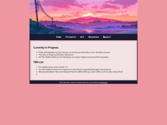 nonsense/tbrlist screenshot