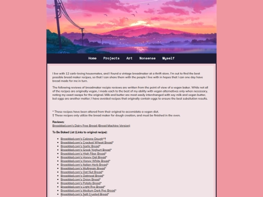 projects/breadmakerreviews screenshot