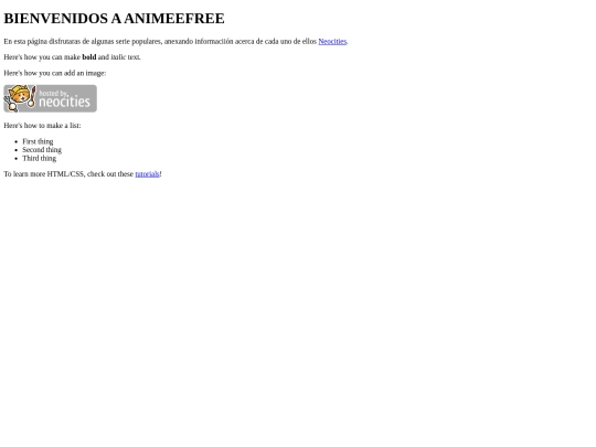 index screenshot