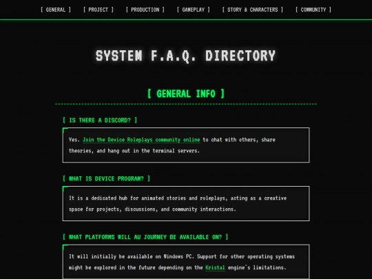 faq screenshot