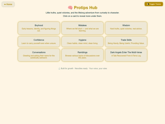 blog/protips screenshot