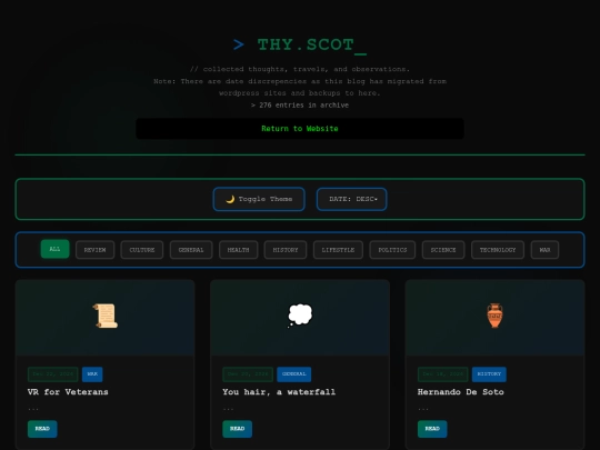 blog/start screenshot