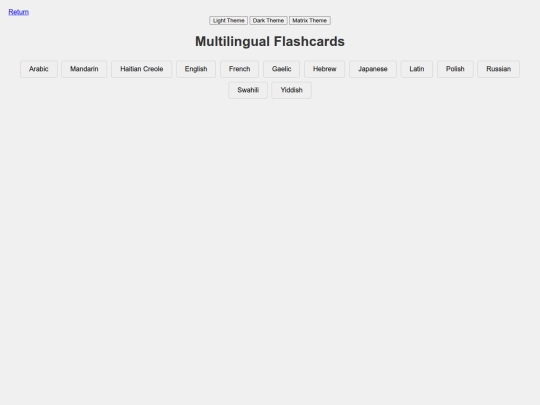 language screenshot