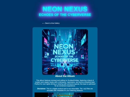 music/albums/Neon.Nexus-Echoes.of.the.Cyberverse screenshot