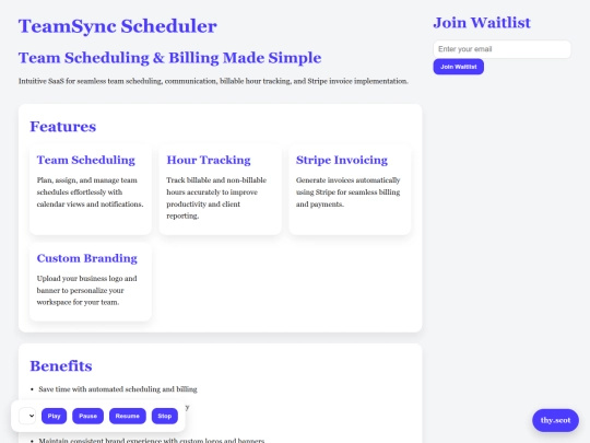projects/teamsync-scheduler screenshot
