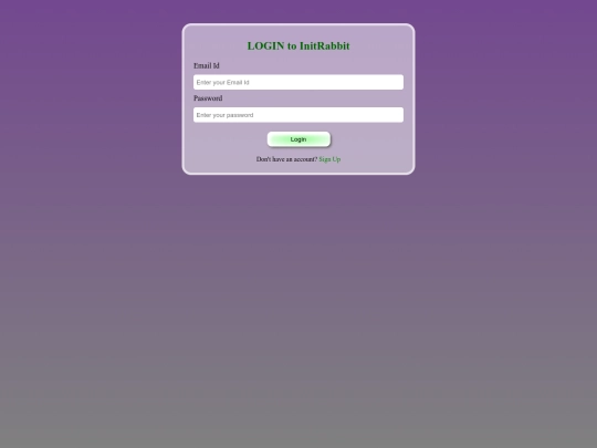 project1/login screenshot