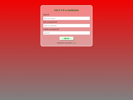project1/signup screenshot
