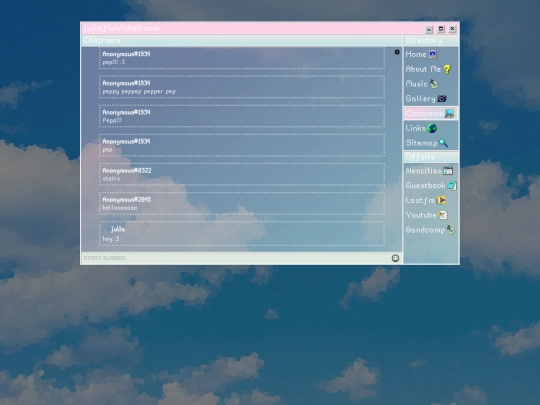 chatroom screenshot