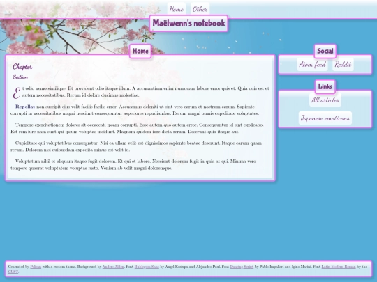 index screenshot