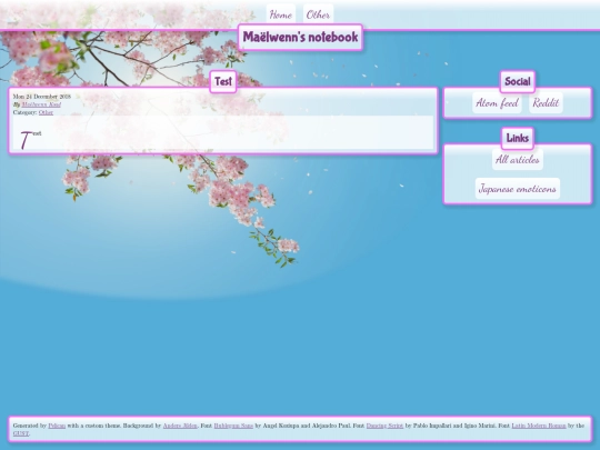 test screenshot