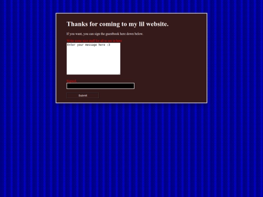 guestbook screenshot