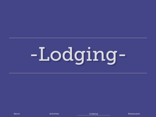 travel/lodging screenshot
