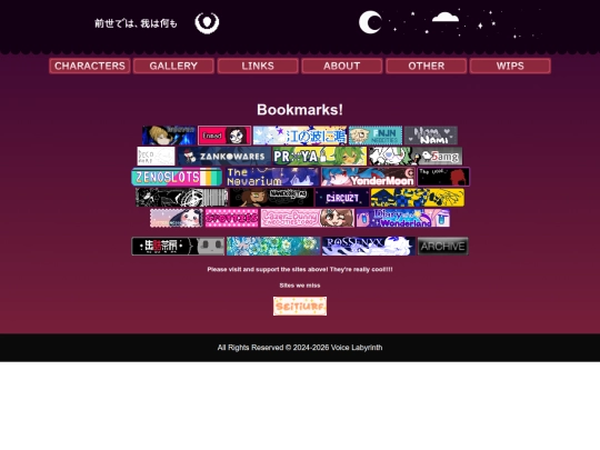 links screenshot