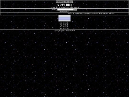 blog screenshot