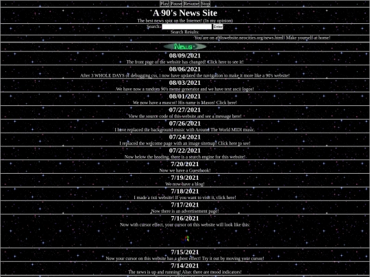 news screenshot