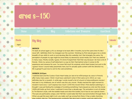 blog screenshot