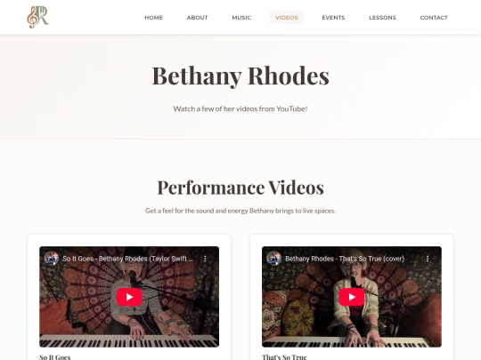 videos screenshot