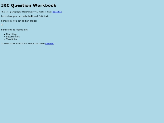questions screenshot