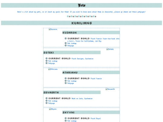 Portfolio/pets screenshot