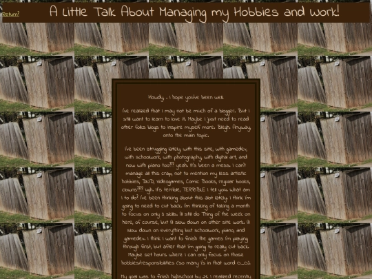 Blog/General/Entries/ALittleTalkAboutManagingmyHobbiesandWork screenshot