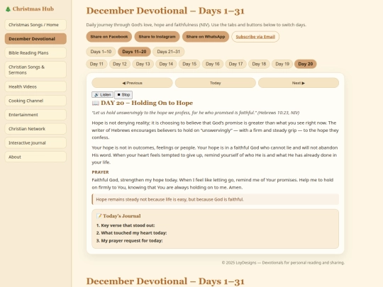 devotion screenshot