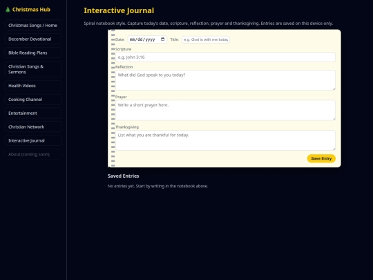 journal screenshot