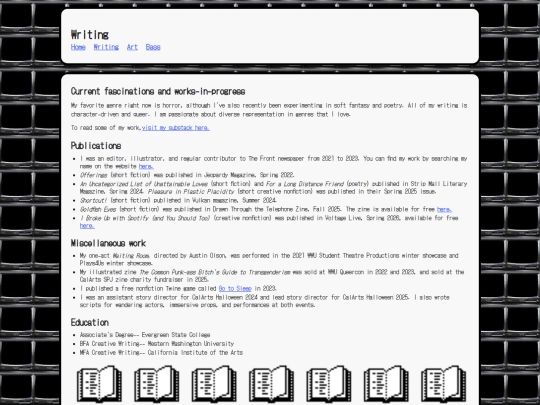 writing screenshot