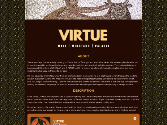 story/virtue screenshot