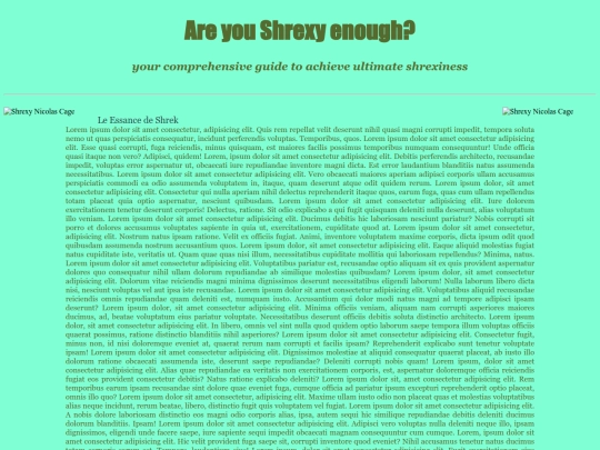 Websites/Shrexy screenshot