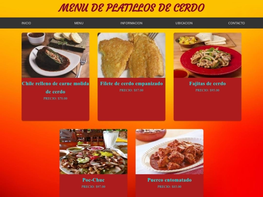menu1 screenshot