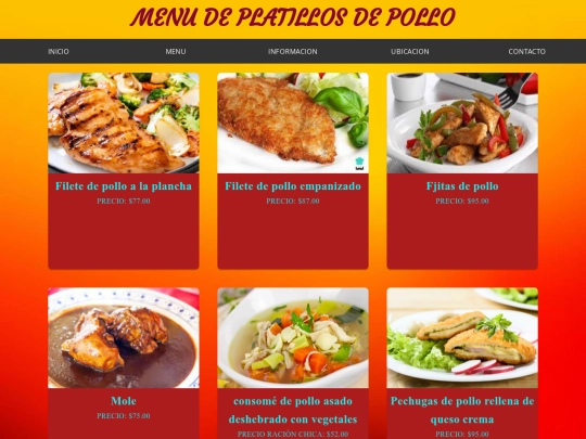 menu2 screenshot