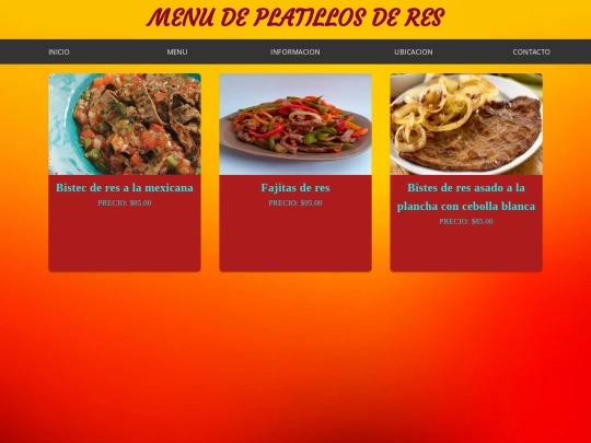 menu3 screenshot