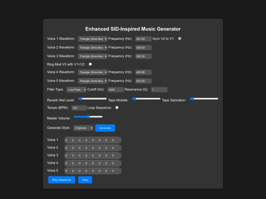 musicgenerator screenshot