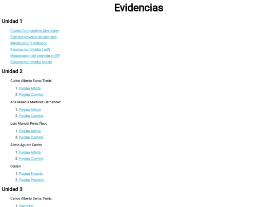 evidencias screenshot