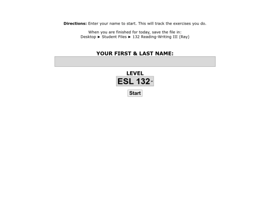 Labs/Start Subject-Verb Agreement 132b screenshot