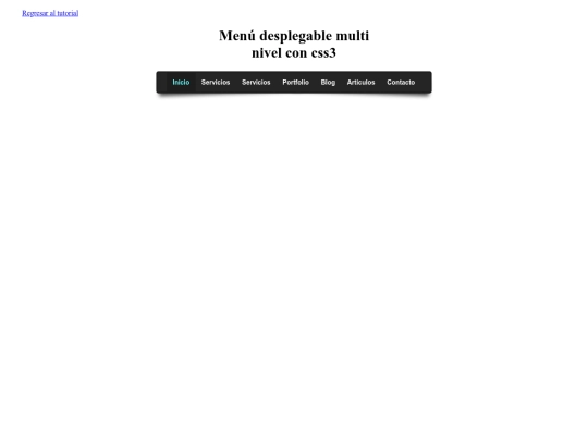 menu screenshot