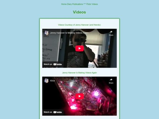 videos screenshot