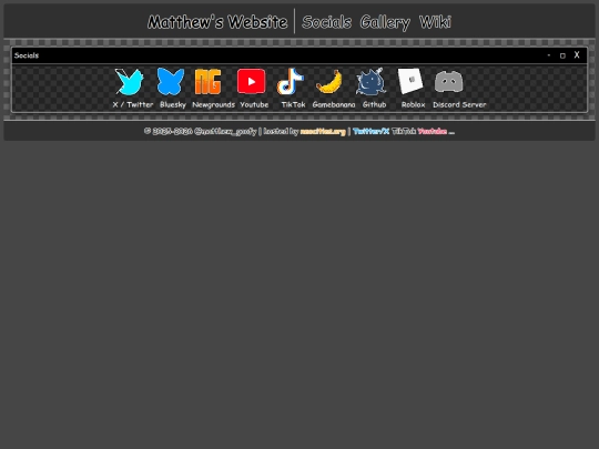 socials screenshot