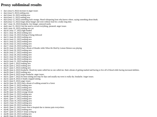 ProxySubliminalResults screenshot