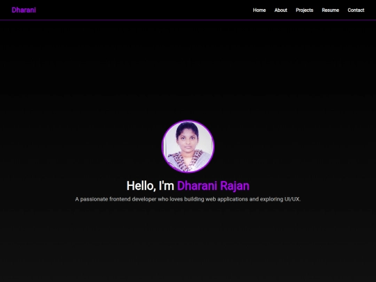 portfolio d screenshot