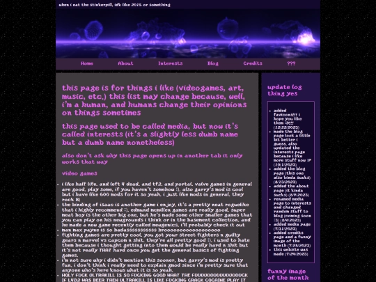 interests screenshot