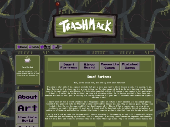 Shrine Pages/Games/DF screenshot