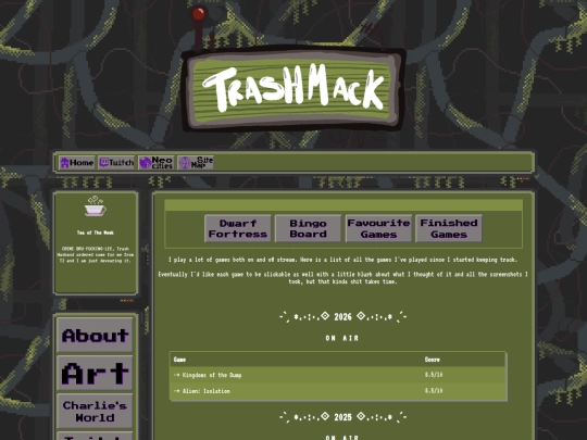 Shrine Pages/Games/FinishedGames screenshot