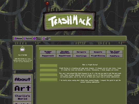 Shrine Pages/Pet Sites/flightrising screenshot