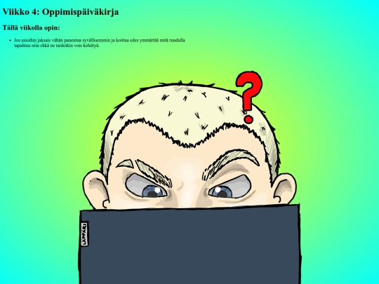 oppimispaivakirja/viikko4 screenshot