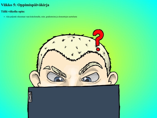 oppimispaivakirja/viikko5 screenshot