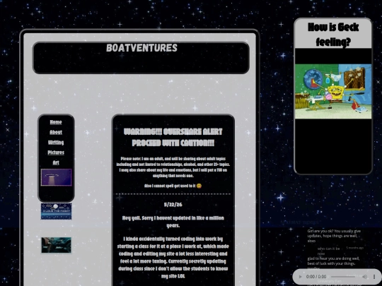 blog screenshot