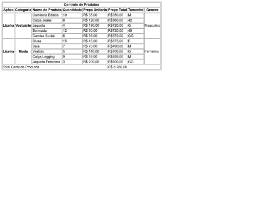 table screenshot