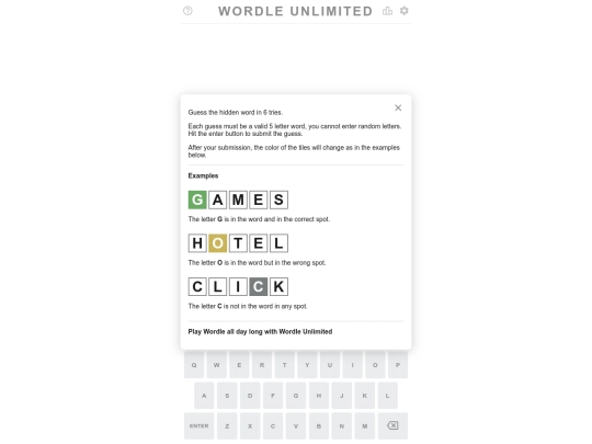 wordle screenshot