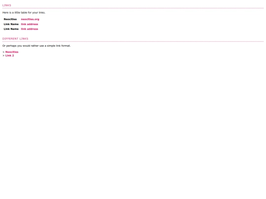 themes/adorablepinklinks screenshot